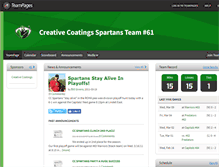 Tablet Screenshot of creativecoatingsspartans.teampages.com