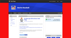 Desktop Screenshot of marionbaseball.teampages.com