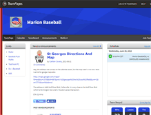 Tablet Screenshot of marionbaseball.teampages.com