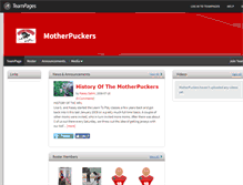 Tablet Screenshot of motherpuckers.teampages.com