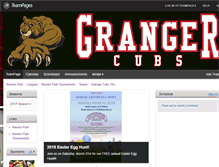 Tablet Screenshot of grangercubs10.teampages.com