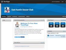 Tablet Screenshot of eastaustinsoccerclub.teampages.com