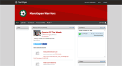Desktop Screenshot of jamieswarriors.teampages.com