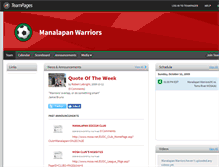 Tablet Screenshot of jamieswarriors.teampages.com