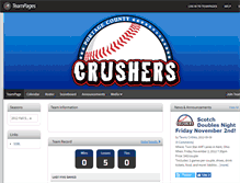 Tablet Screenshot of portagecountycrushers.teampages.com