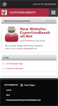 Mobile Screenshot of cupertinovarsitybaseball.teampages.com