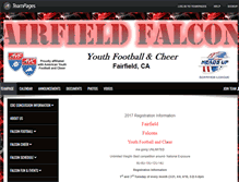 Tablet Screenshot of fairfieldfalcons.teampages.com