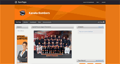 Desktop Screenshot of kanatabombers.teampages.com