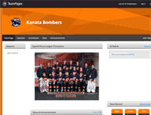 Tablet Screenshot of kanatabombers.teampages.com