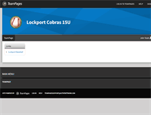 Tablet Screenshot of lockportcobras15.teampages.com