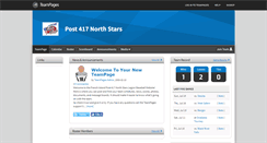 Desktop Screenshot of post417northstars.teampages.com