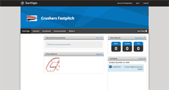 Desktop Screenshot of crushersfastpitch.teampages.com