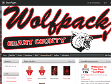 Tablet Screenshot of gcwolfpack.teampages.com