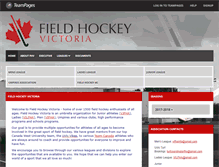 Tablet Screenshot of fieldhockeyvictoria.teampages.com